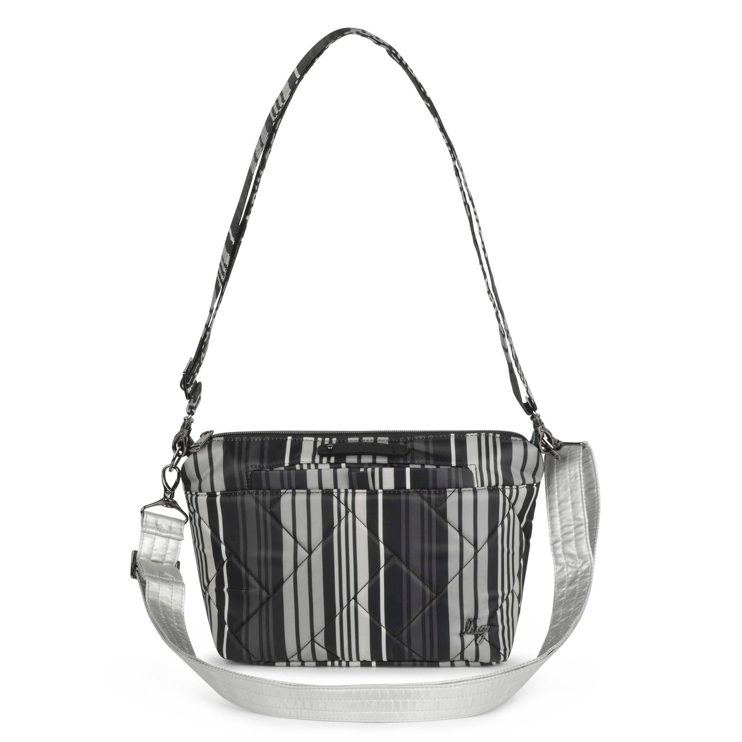 Flare 2 Crossbody Bag - LOVE STRIPE BLACK - Flare2_LoveStripeBlack_01b
