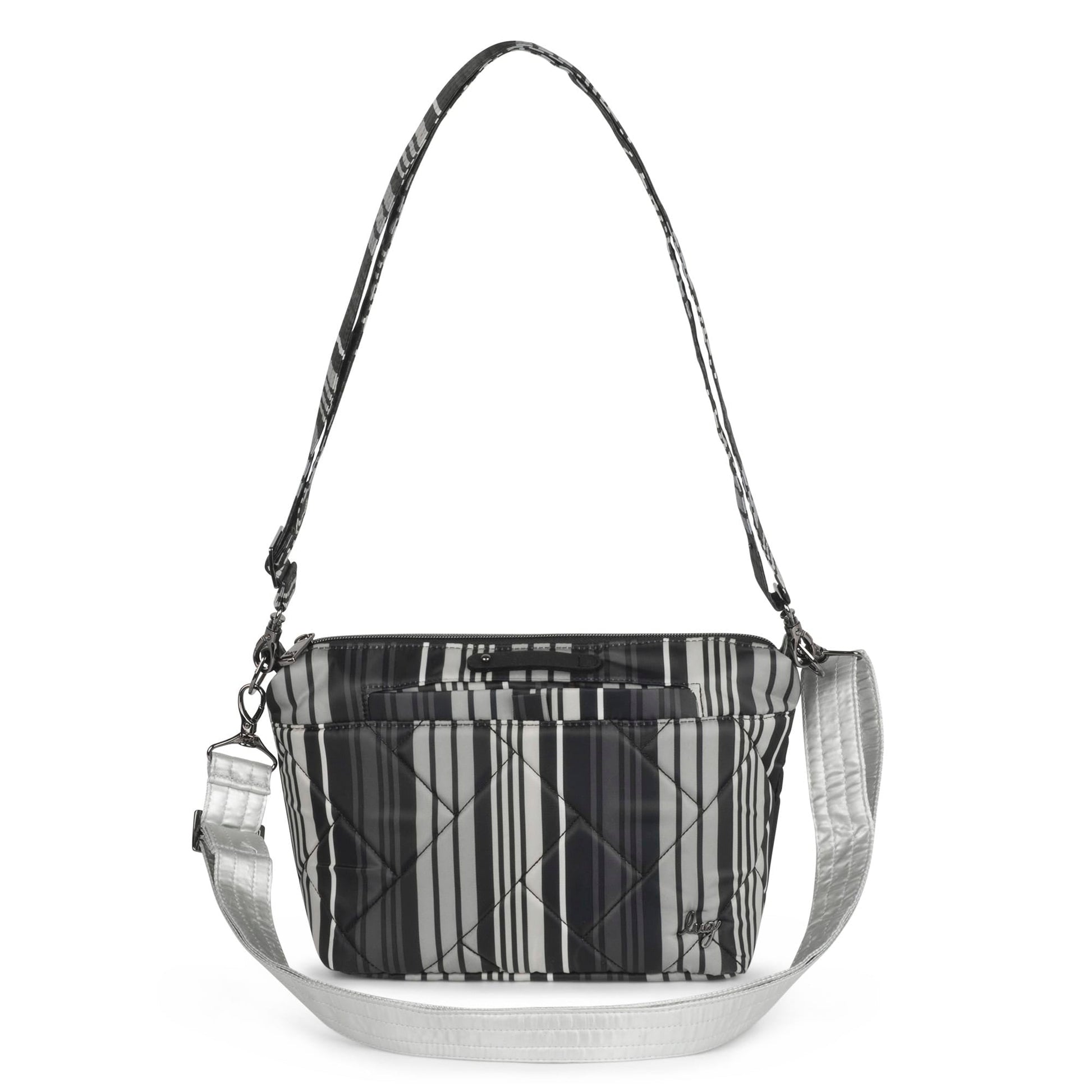 Flare 2 Crossbody Bag - LOVE STRIPE BLACK - Flare2_LoveStripeBlack_01b