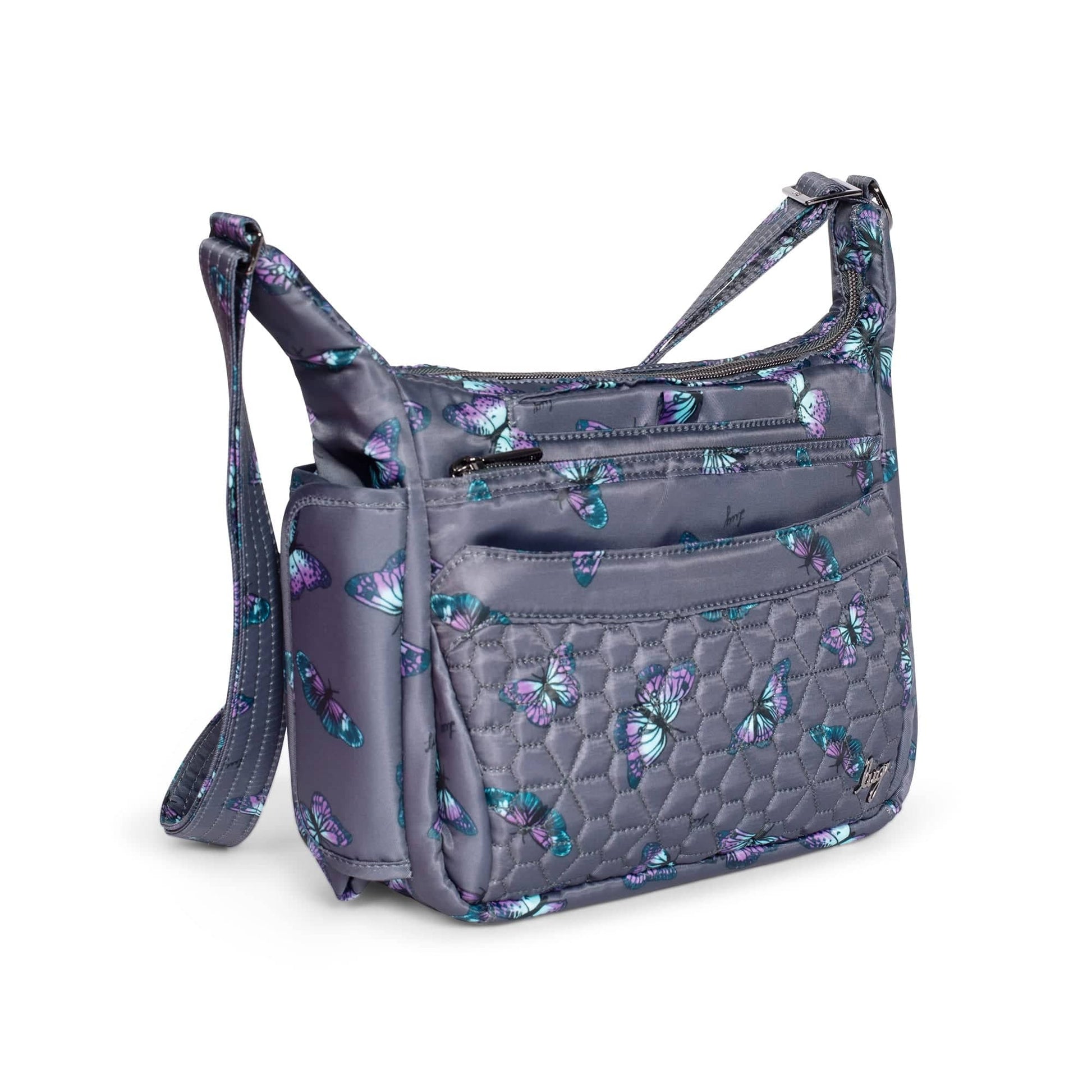 Flutter SE Crossbody Bag - BUTTERFLY GREY - FlutterSE_Butterfley_Grey_02