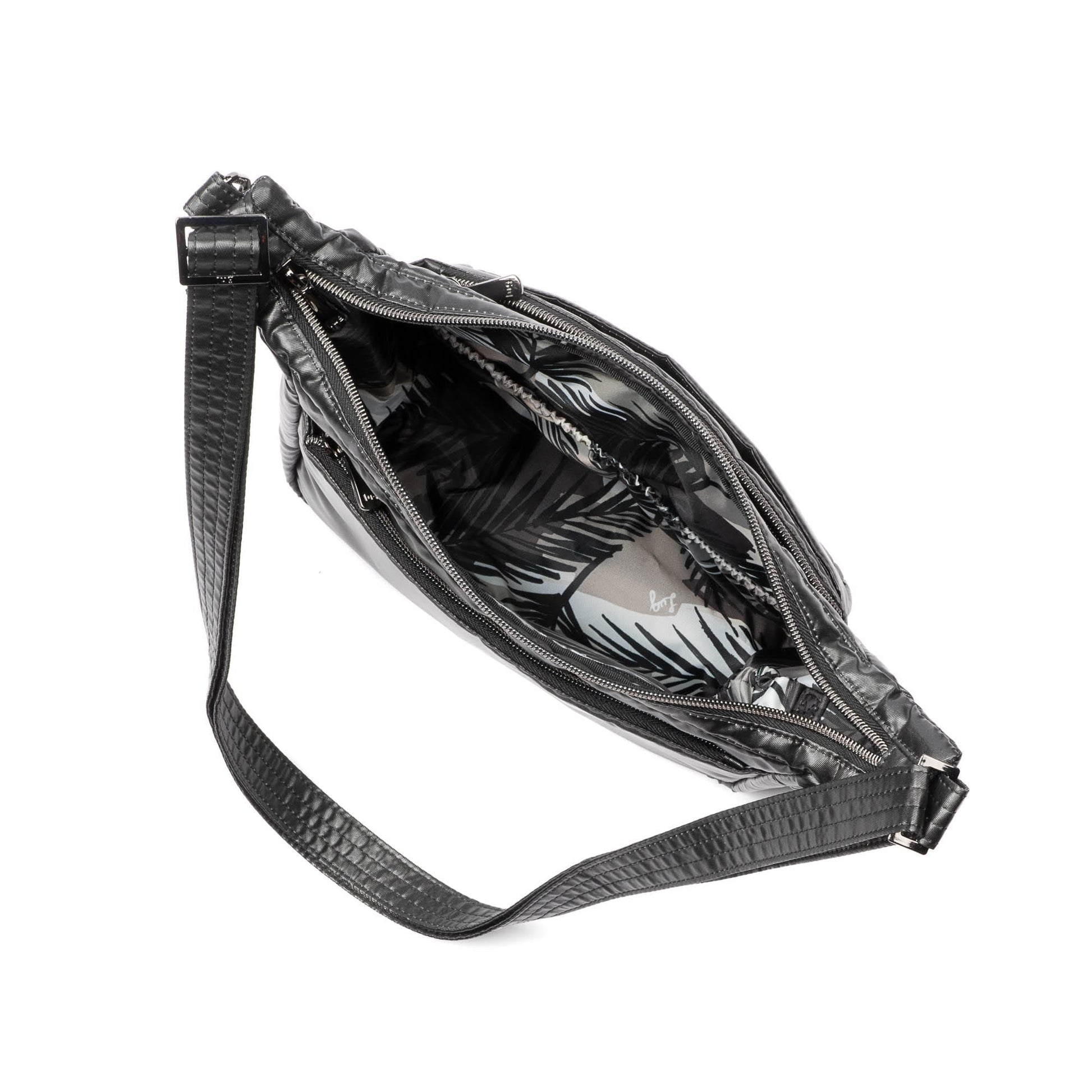 Flutter SE Crossbody Bag - METALLIC BLACK - FlutterSE_MetallicBlack_05