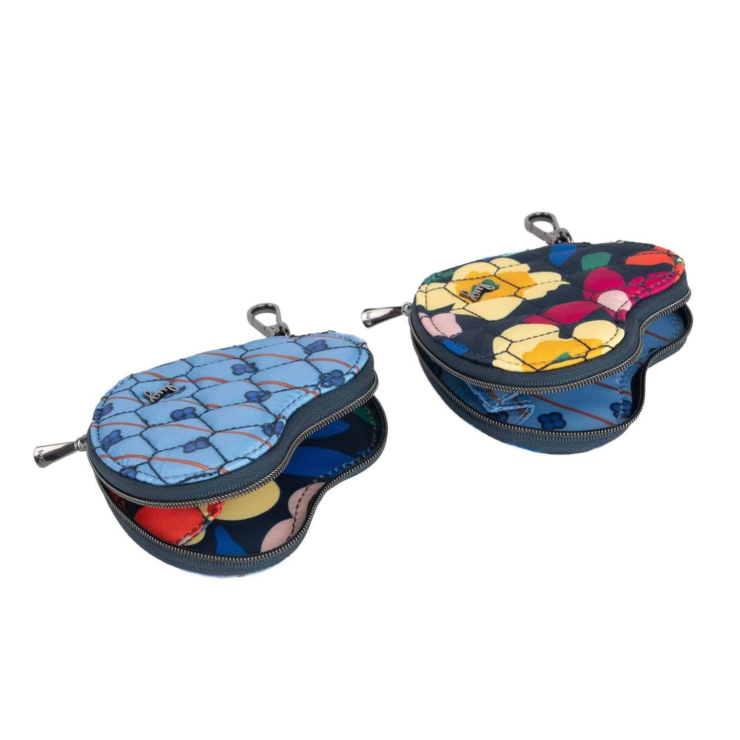 Heart Pouch 2pc Set - WILDFLOWER XL INDIGO GEO FLORA GRID - HeartPouches2PCS_GeoGridFlora_WildflowerXLIndigo_03_e7c9b068-543b-4470-a16d-df3c13ace1c0