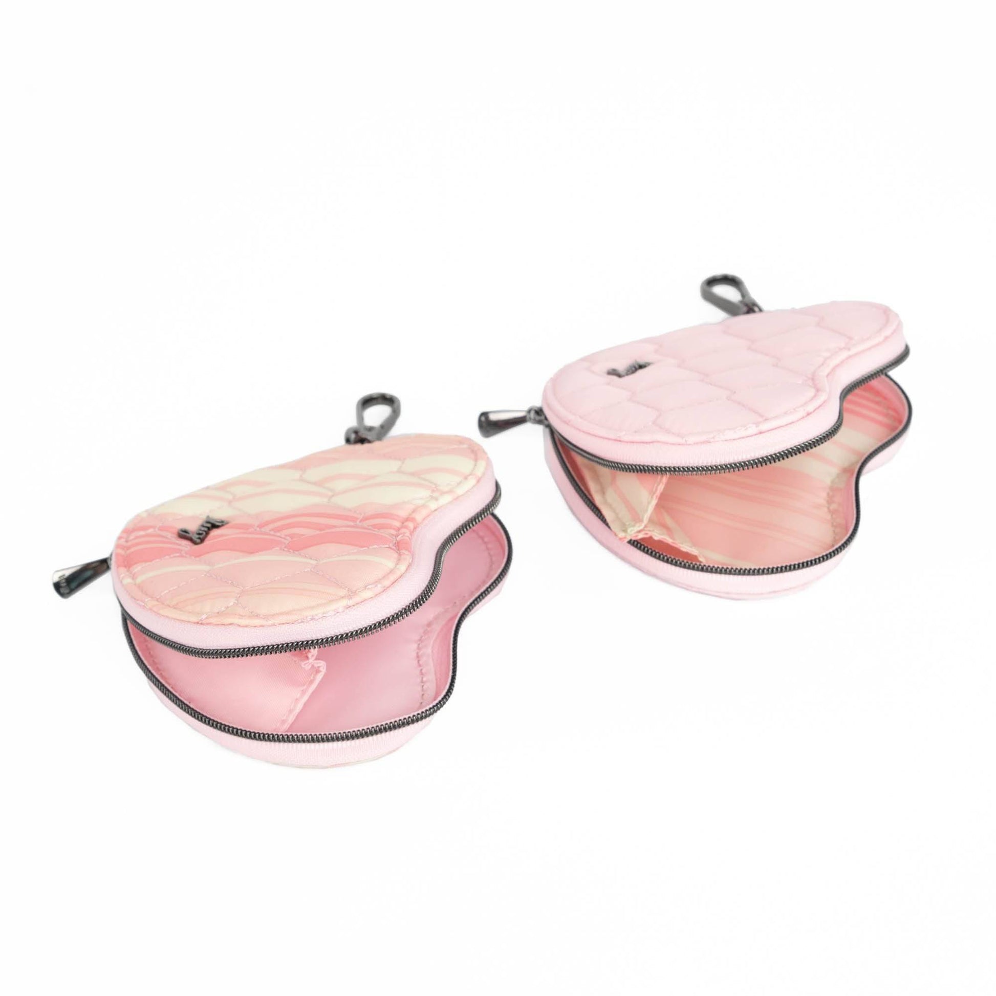 Heart Pouch 2pc Set - BUBBLE PINK LOVE STRIPE PINK - HeartPouches2PCS_LoveStripePink_BubblePink_03_88a6b0fd-6b7e-49a5-a254-58f12d198a66