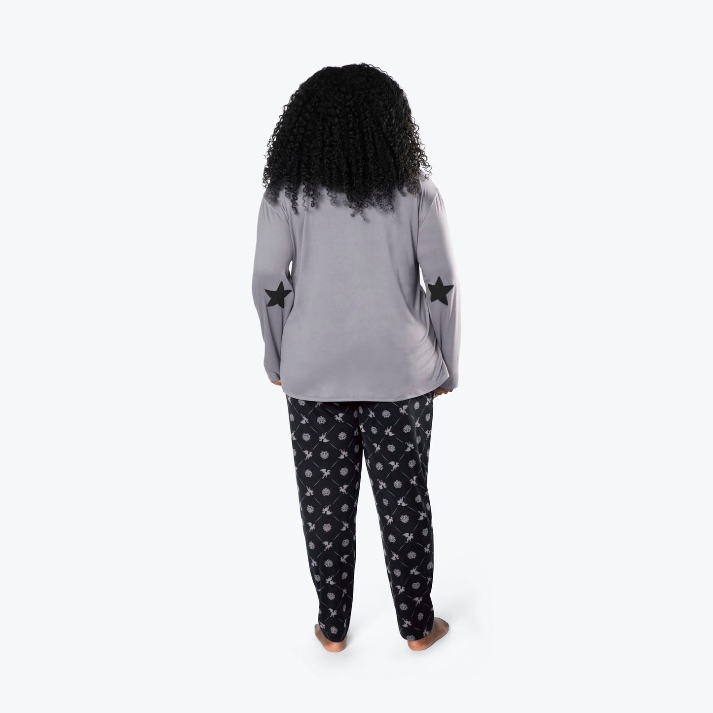 Jitterbug Long Sleeve Pajama Set - DRAGON BLACK - Jitterbug_DragonBlack_XL_02