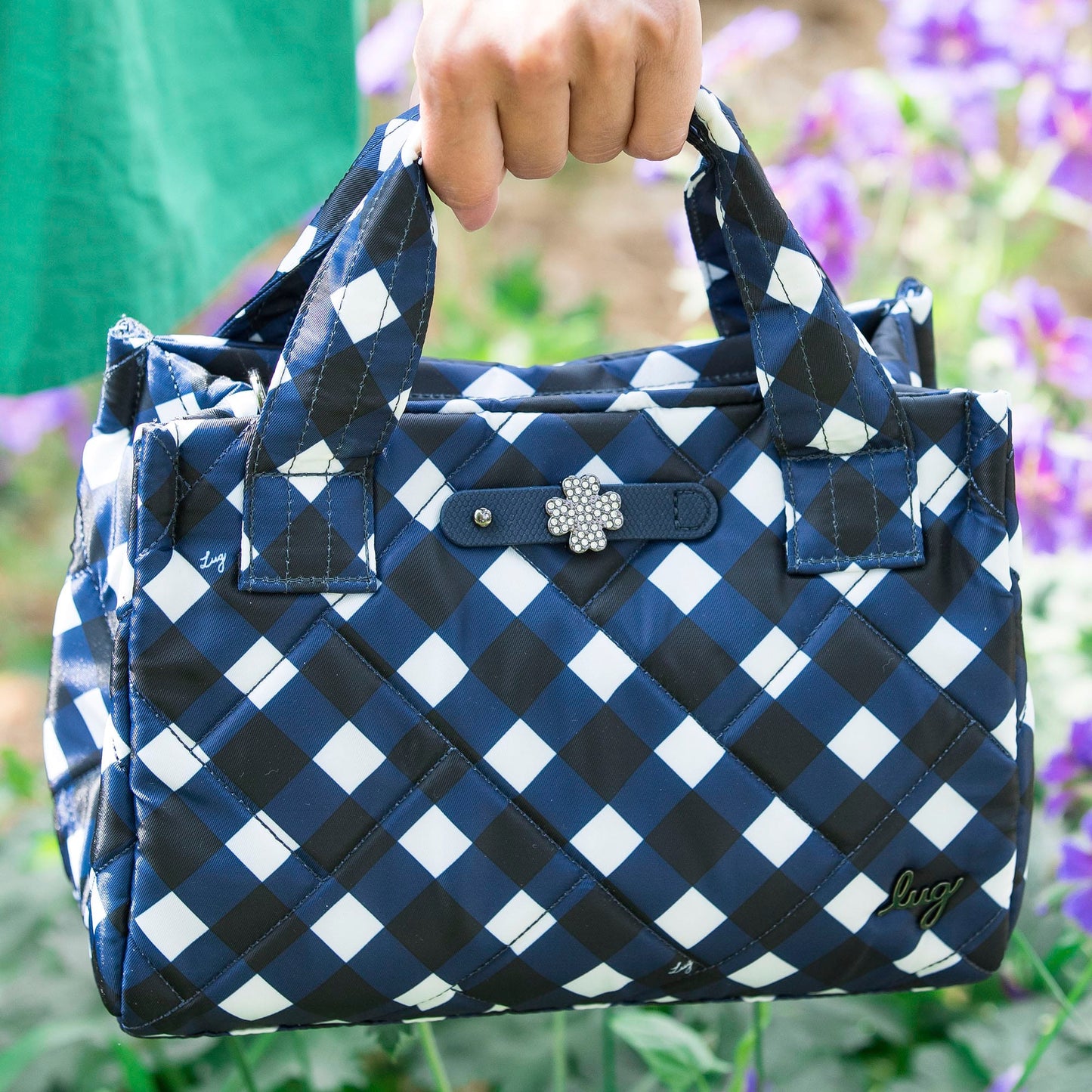 Jitterbug Crossbody Bag - GINGHAM NAVY - Jitterbug_Lifestyle_01_3378dad1-ae4d-4b26-81f2-fc0aa3a44c9f
