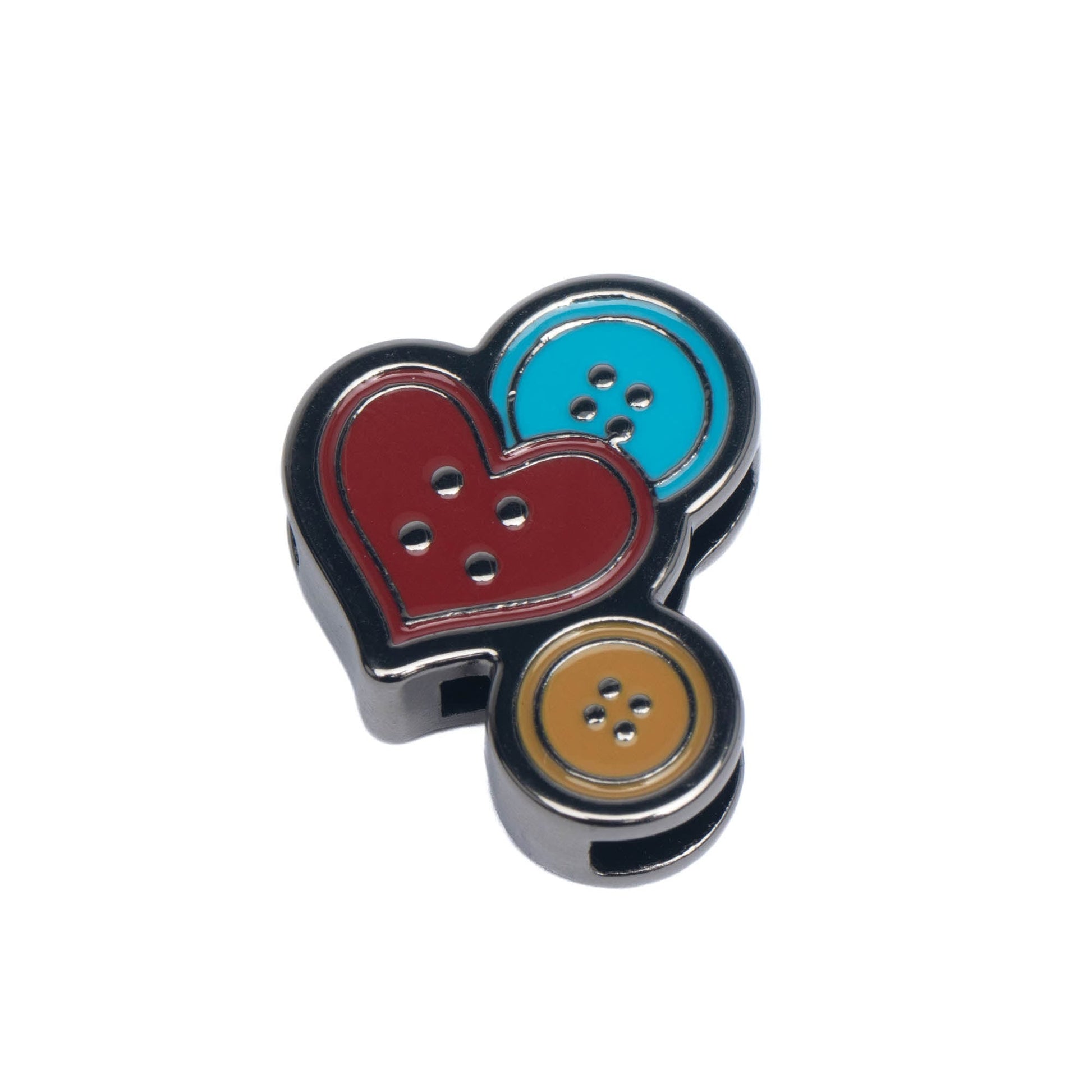 Lug Novelty Bag Charm - BUTTONS - LugBagCharm_ButtonsAndHearts_02_rggt69