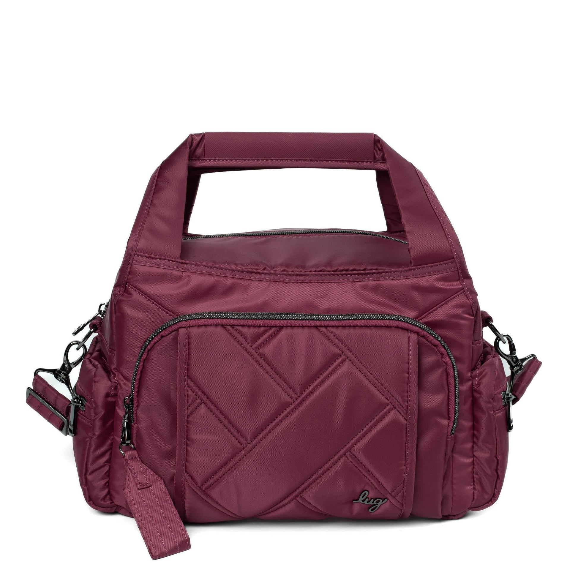 Rumble Satchel Bag - - Rumble_Raspberry_01
