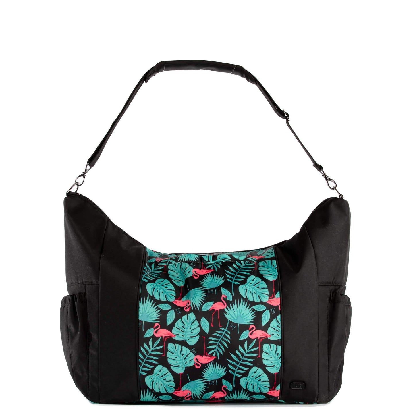 Shuffle Overnight Tote Bag - FLAMINGO BLACK - Shuffle_FlamingoBlack_01