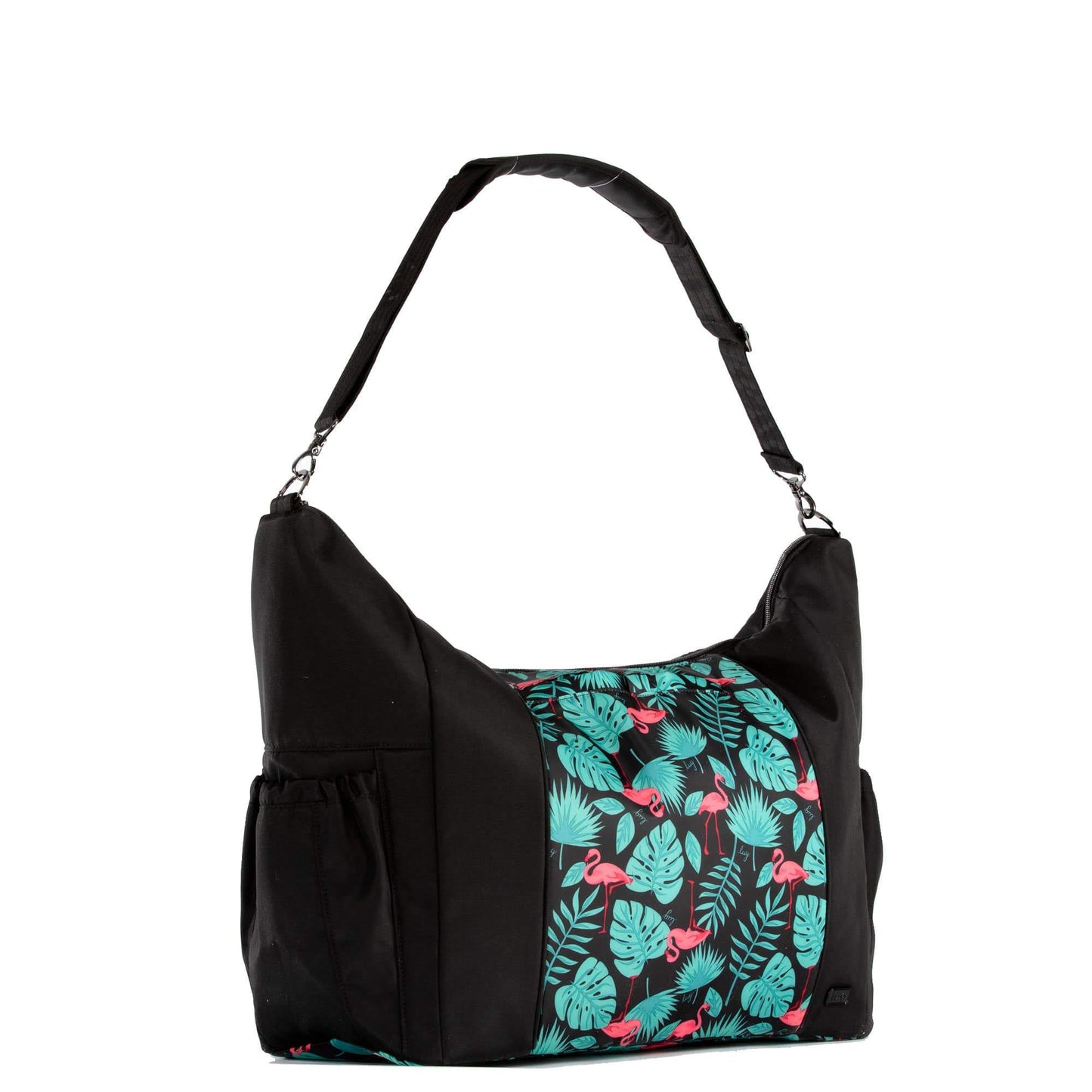 Shuffle Overnight Tote Bag - FLAMINGO BLACK - Shuffle_FlamingoBlack_02