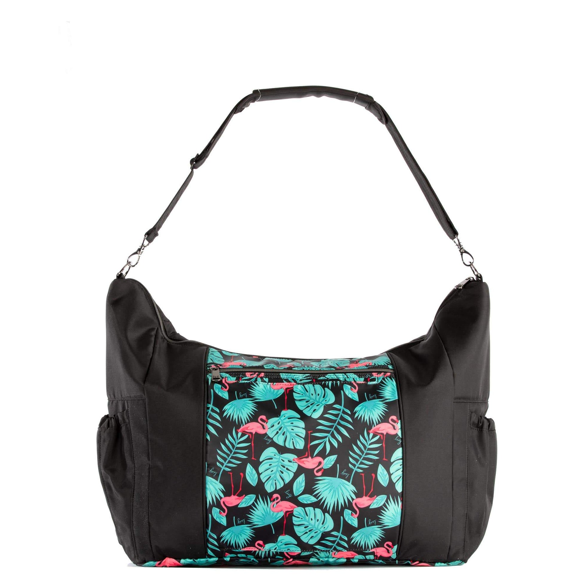 Shuffle Overnight Tote Bag - FLAMINGO BLACK - Shuffle_FlamingoBlack_04