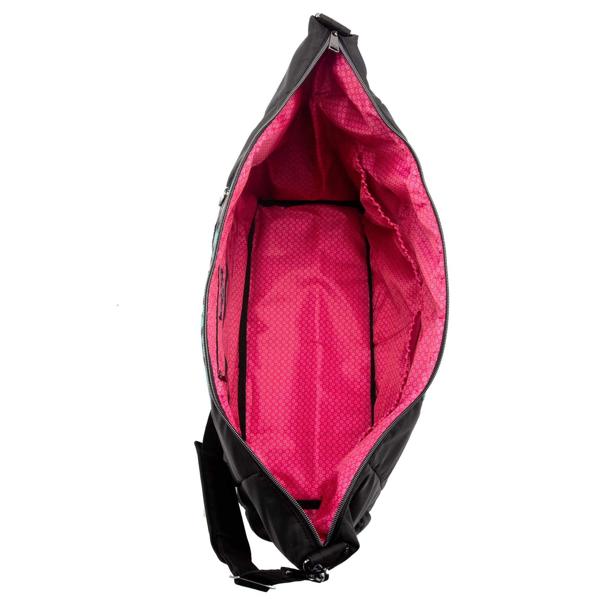 Shuffle Overnight Tote Bag - FLAMINGO BLACK - Shuffle_FlamingoBlack_05