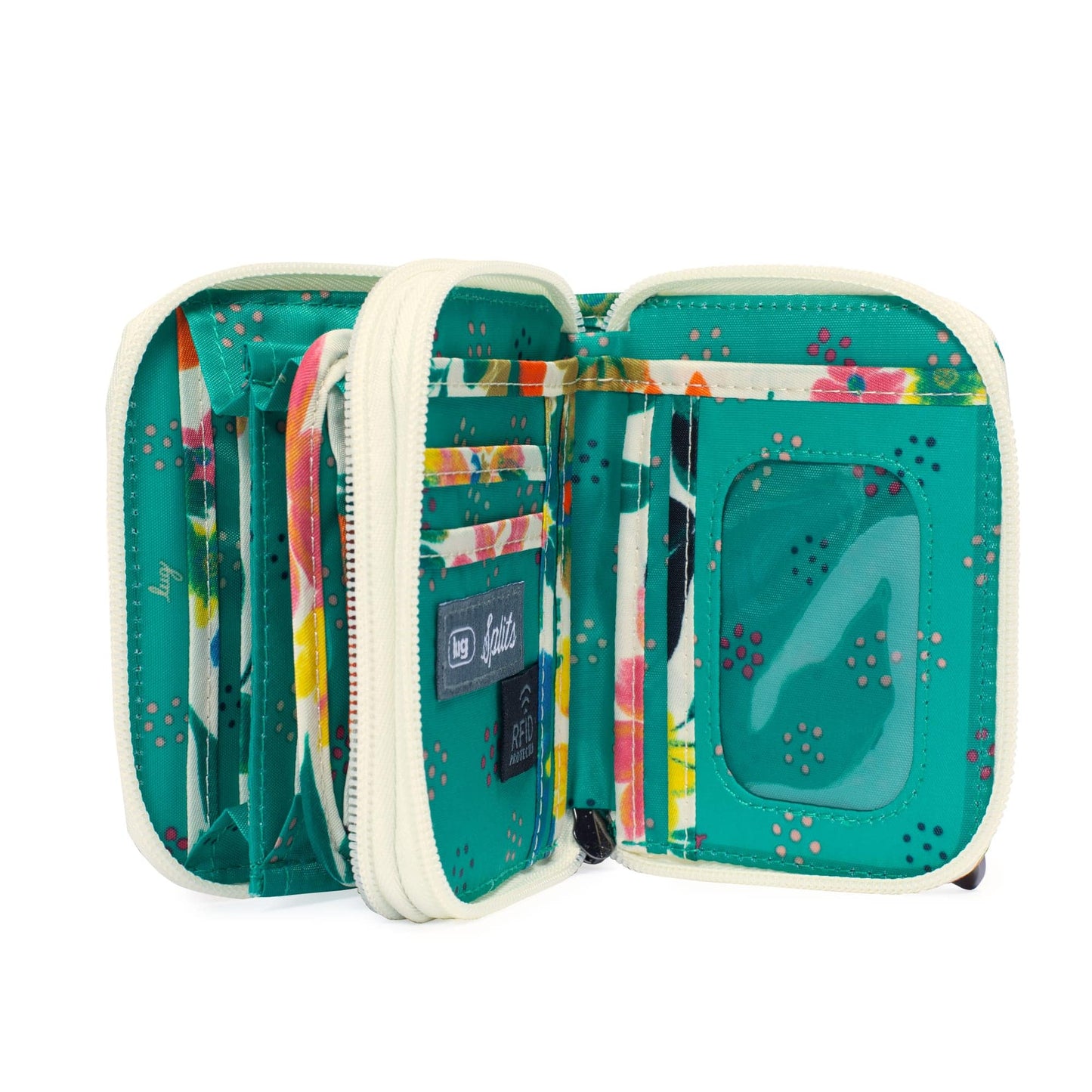 Splits Compact RFID Wallet - BLOOM SAND - Splits_BloomSand_05