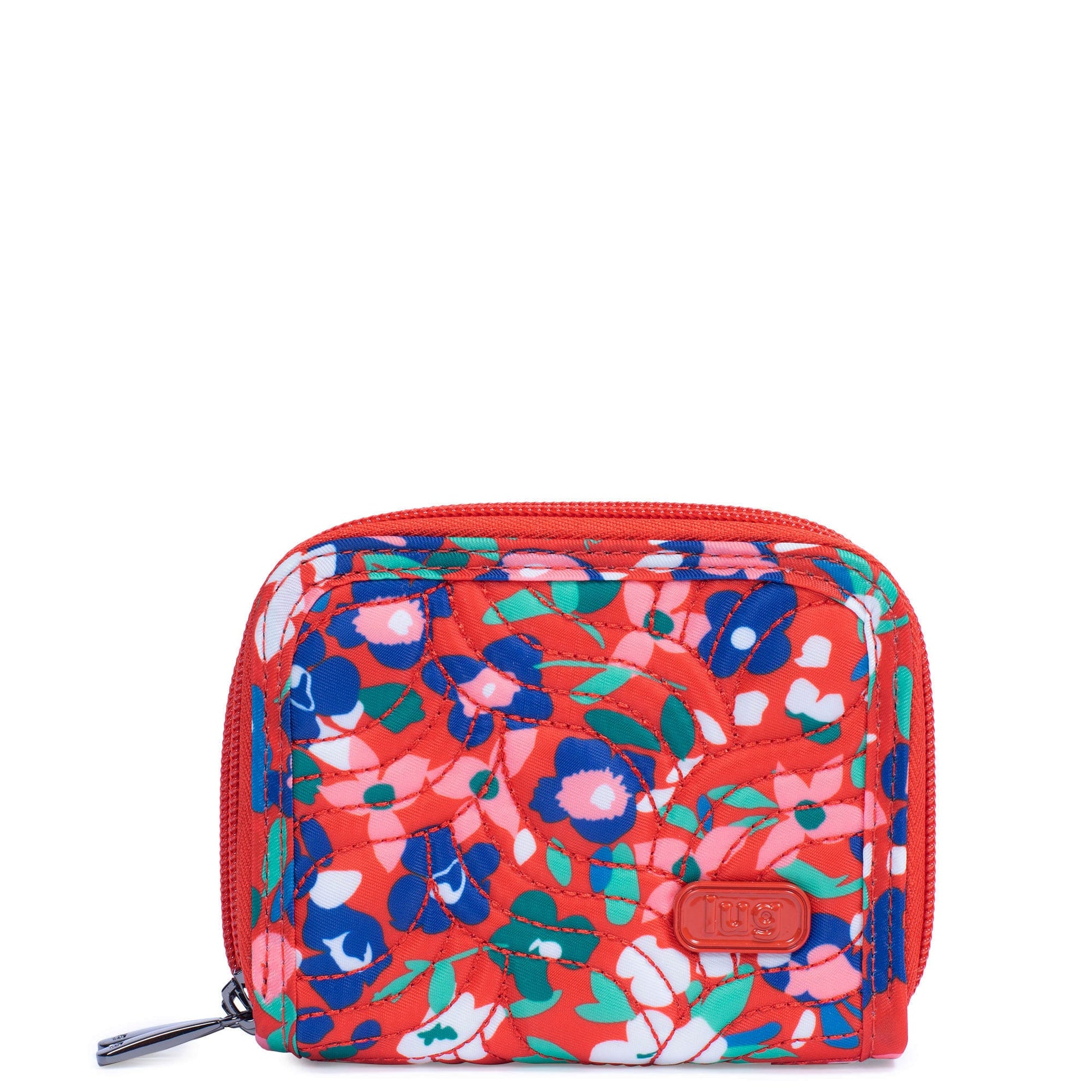 Splits Compact RFID Wallet - WILDFLOWER POPPY - Splits_WildflowerPoppy_01