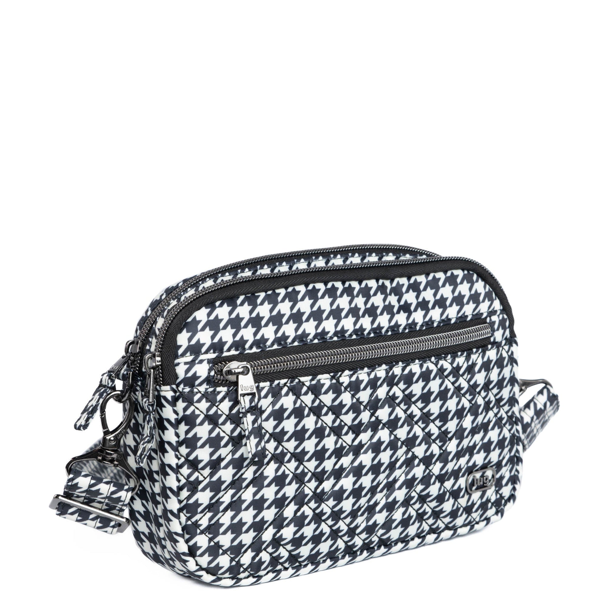 Super Coupe 2 Convertible Crossbody Bag - MICRO HOUNDSTOOTH BLACK - SuperCoupe2Classic_MicroHoundstoothBlack_02_21g2vt