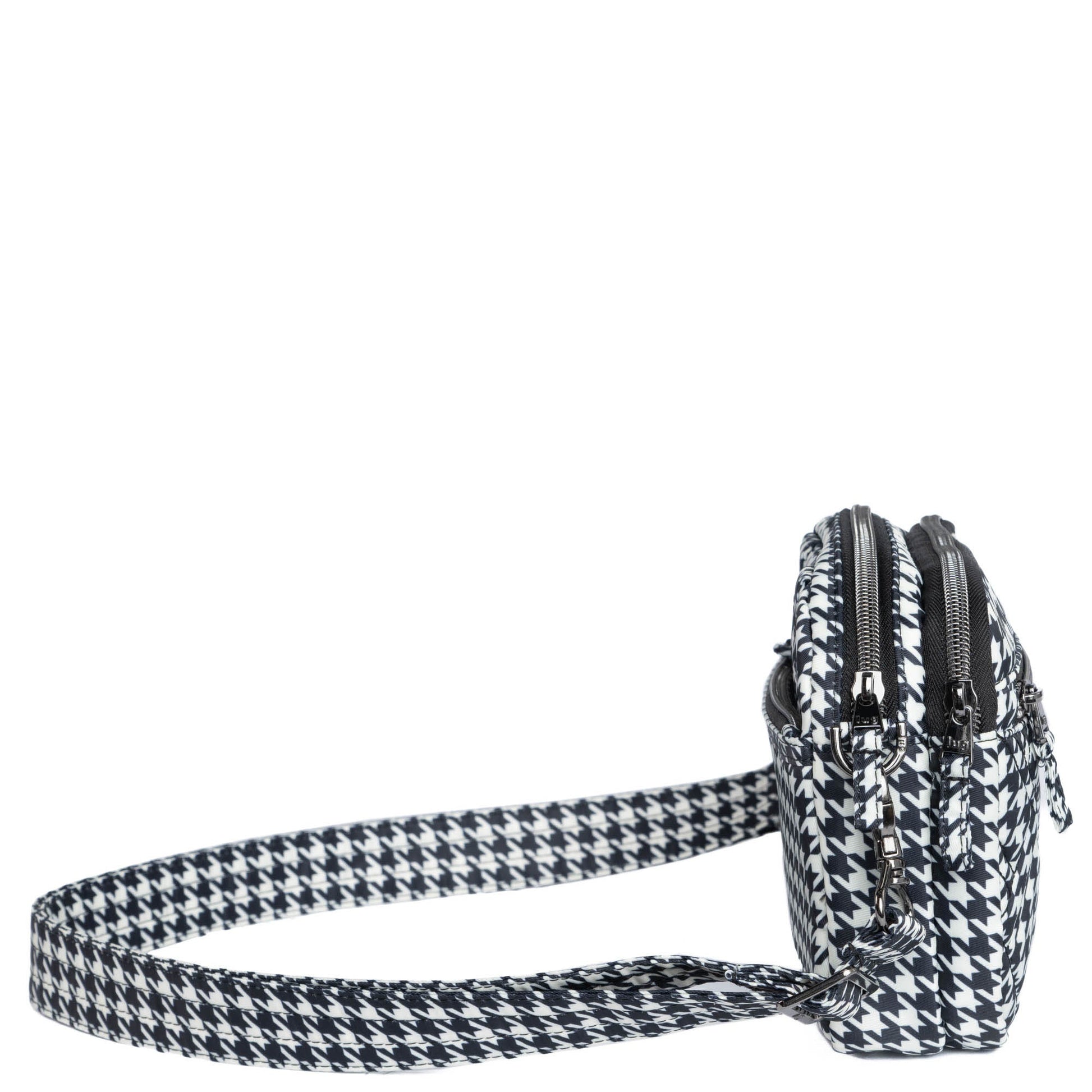 Super Coupe 2 Convertible Crossbody Bag - MICRO HOUNDSTOOTH BLACK - SuperCoupe2Classic_MicroHoundstoothBlack_03_8cxc6c
