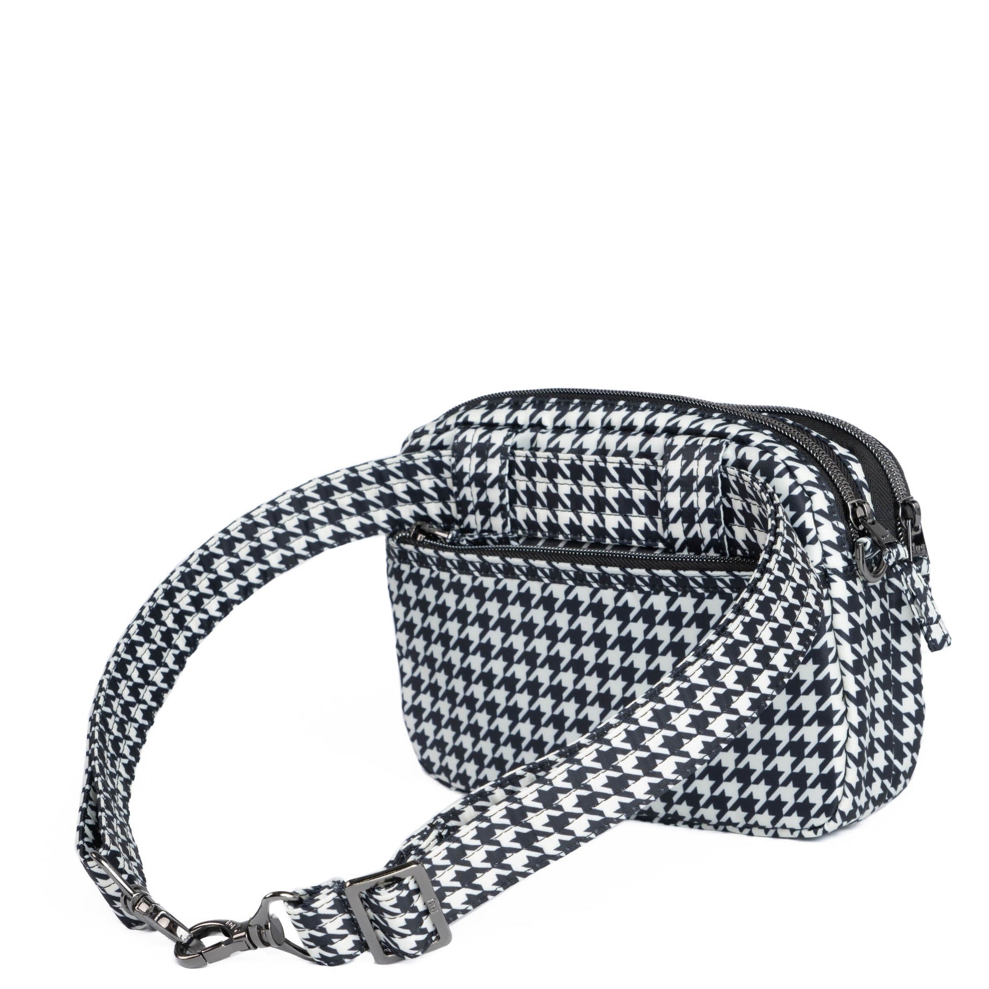 Super Coupe 2 Convertible Crossbody Bag - MICRO HOUNDSTOOTH BLACK - SuperCoupe2Classic_MicroHoundstoothBlack_04_jmg4w2