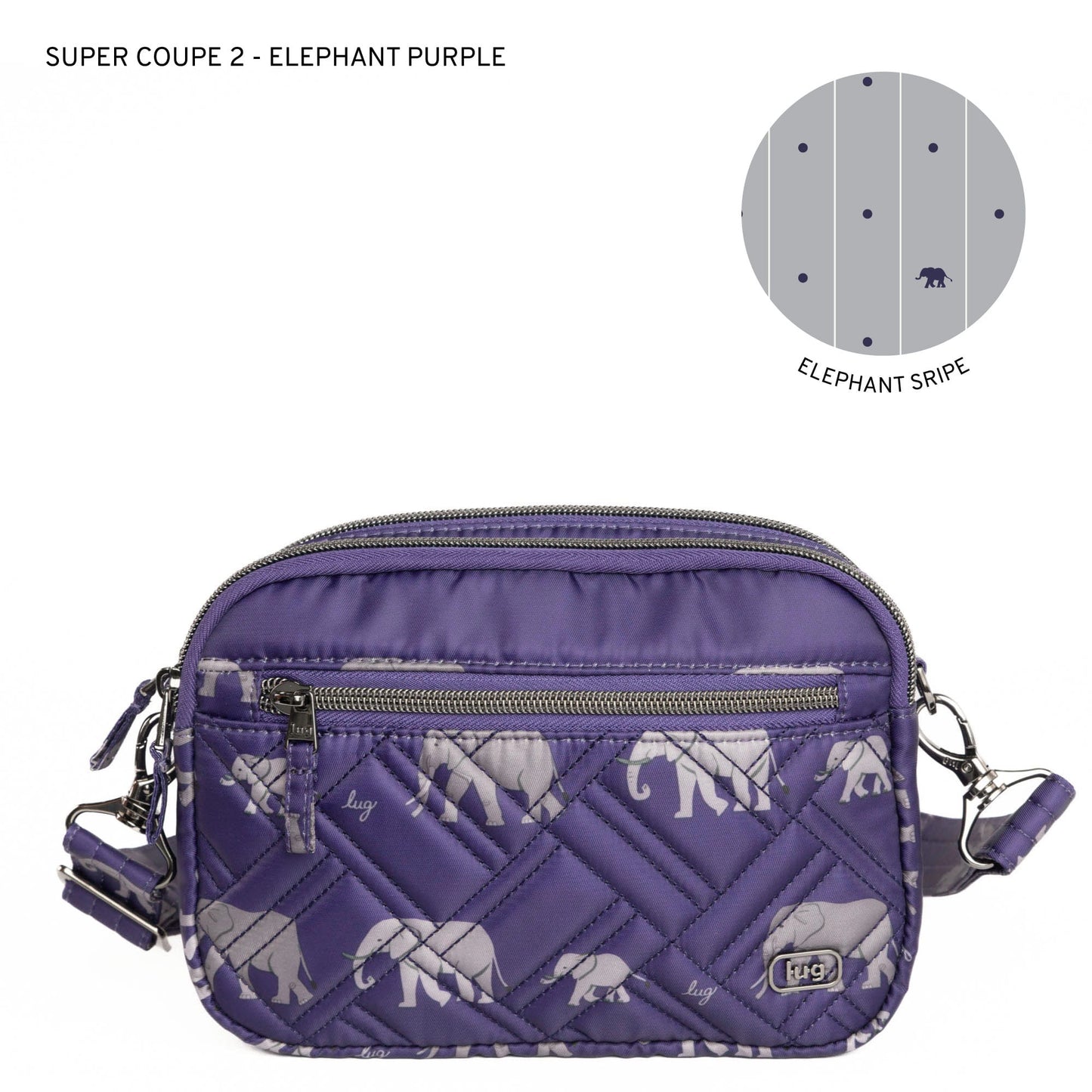 Super Coupe 2 Convertible Crossbody Bag - ELEPHANT PURPLE - SuperCoupe2_ElephantPurpleLL