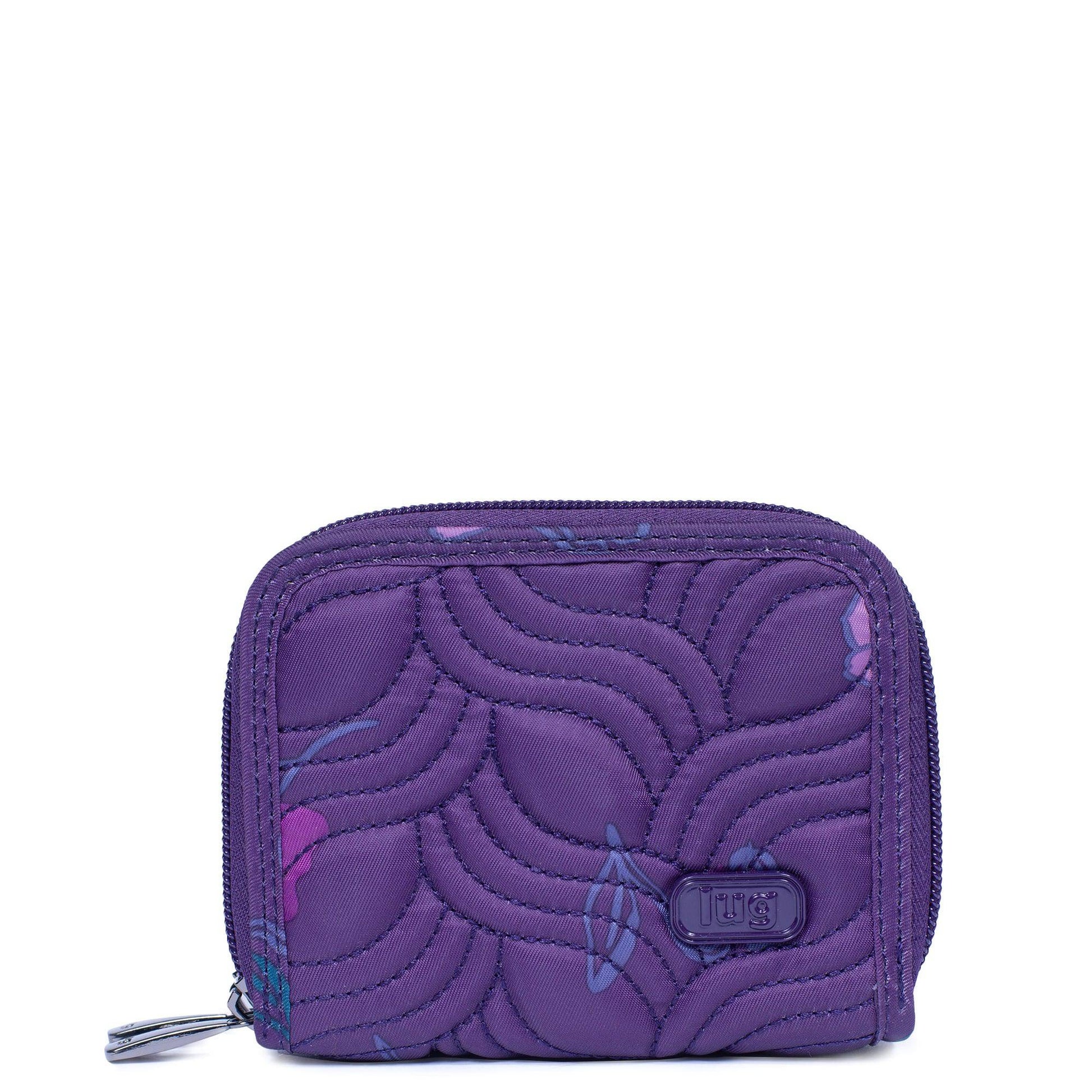 Splits Compact RFID Wallet - FLORET PURPLE - splits2_FloretPurple_01
