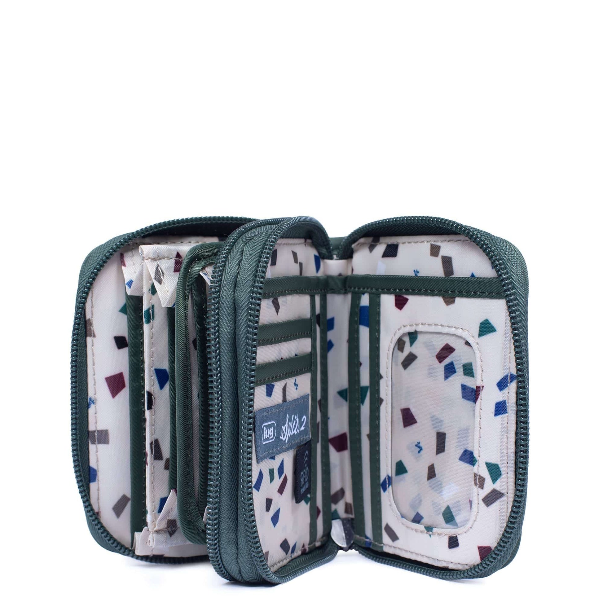 Splits Compact RFID Wallet - OLIVE GREEN - splits2_OliveGreen_05